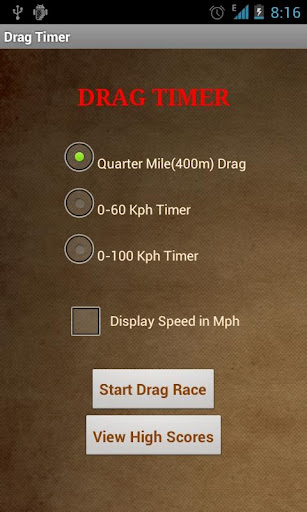 Drag Timer