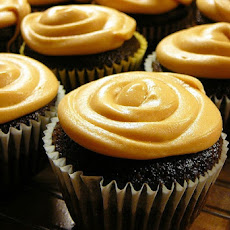 Chocolate Cupcakes with Caramel Frosting