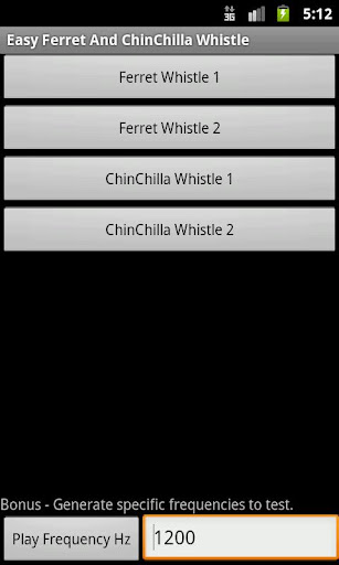 Easy Ferret And Chilla Whistle