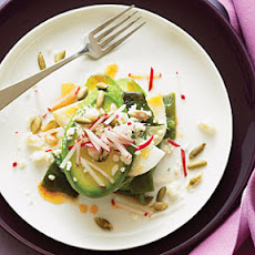 Spicy Avocado Poblano Salad