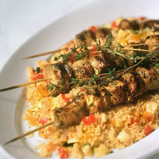 Grilled Pork Skewers with Couscous