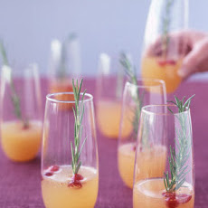 Sparkling Pear and Cranberry Cocktail