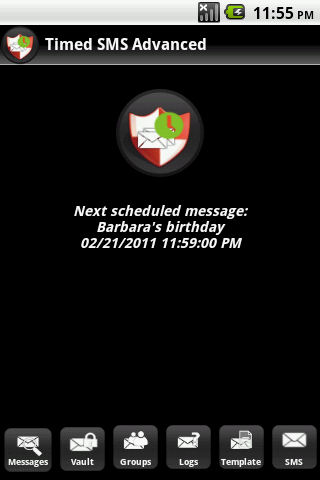 timedSMS Scheduler with Vault