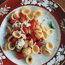 Orecchiette with Salsa Cruda and Ricotta