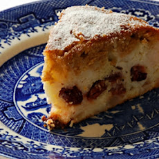 Pear and Dried Cherry Frangipane Cake