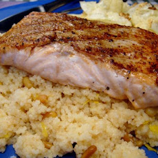 Grilled Salmon With Brown Butter Couscous