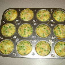 Shrimp and Pea (Or Green Pepper) Frittatas