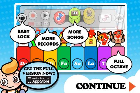 baby-piano-lite for android screenshot