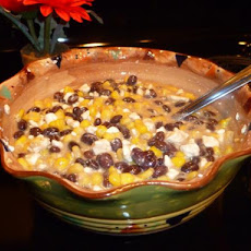 Corn and Black Bean Salsa With Feta Cheese