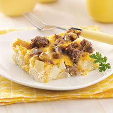 Breakfast Casserole (white bread and egg whites)