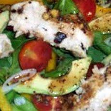 Spinach Salad with Pistachio Chicken