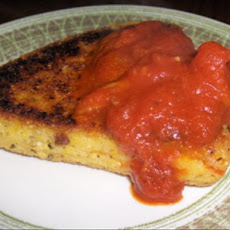 Basil Cheese Polenta Wedges