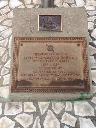 Lake Charles Centennial Plaque