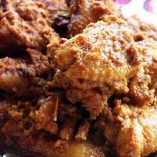 Coconut curried chicken wings