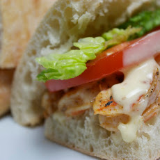 Grilled Shrimp Po'Boy with Cajun Aioli