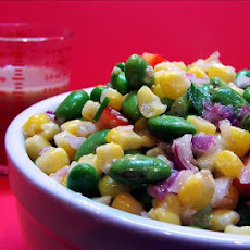 Soybean Succotash With Sesame Ginger Vinaigrette