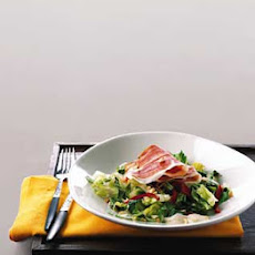 Serrano Ham Salad with Almond Garlic Sauce