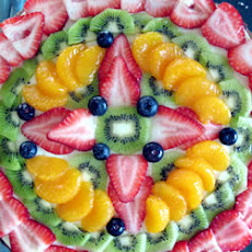 Fruit Pizza with White Chocolate