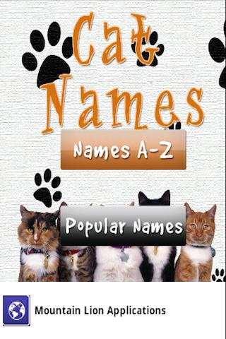 Free Cat Kitten Names