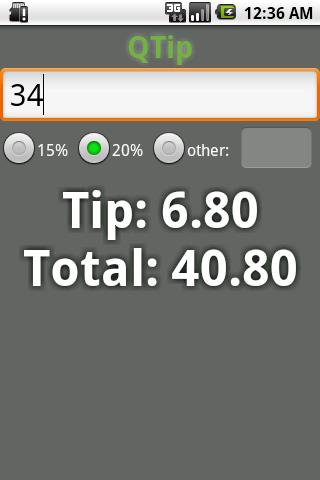 【免費工具App】QTip小費計算器-APP點子