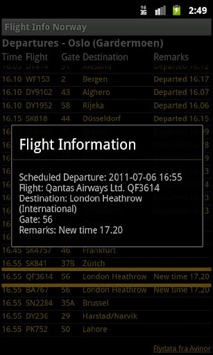 【免費旅遊App】Flight Info Norway-APP點子