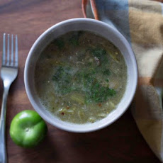 Beef Shoulder in a Roasted Tomatillo Salsa