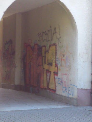Graffiti Inside Gate