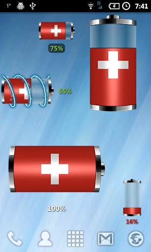 スイス - バッテリーウィジェット