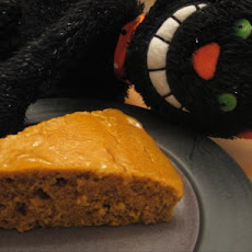 Pumpkin Spice Cake with Orange Sauce