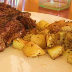 Grilled New Potatoes with Parmesan and Herbs