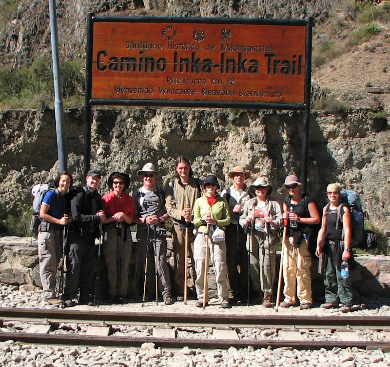 Before: First group shot before we start hiking. We're clean and smell good too.