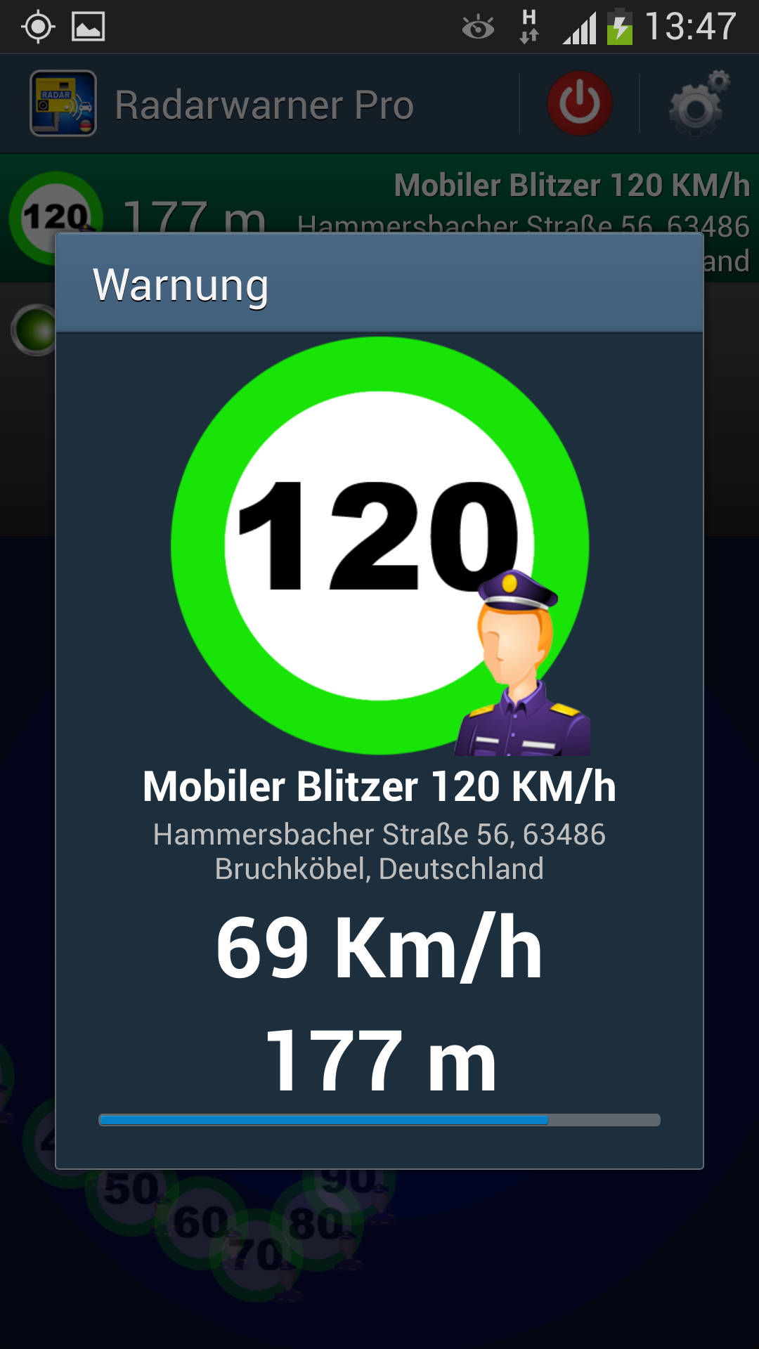 Android application Radarwarner Pro - Blitzer DE screenshort