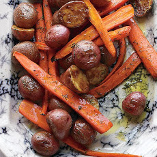 Roasted Carrots and Potatoes with Dill