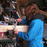Izzy's canoe, January 2008