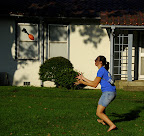 Genny gets ready to catch a missle (in the uppler left)