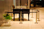 Free piano for use in the Shinjuku Mitsui Building, you just can't touch it.