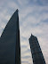 shot through a car sunroof (David's). Shanghai World Financial Center on the left, Jin Mao Tower on the right)