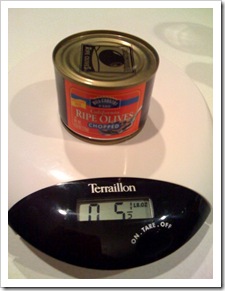 FOUND! This can of chopped olives is 5 1/2 ounces!