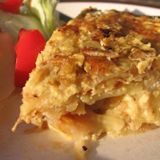 Tortilla Espanola (Traditional Spanish Potato Omelete).