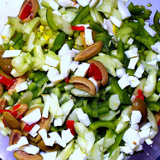 Cauliflower Salad with Green Olives and Capers