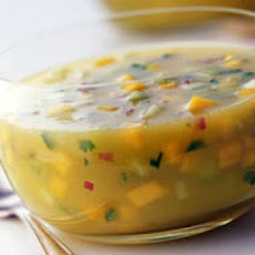 Chilled Mango and Cucumber Soup