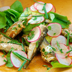 Sardine, Avocado and Radish Salad with Upland Cress