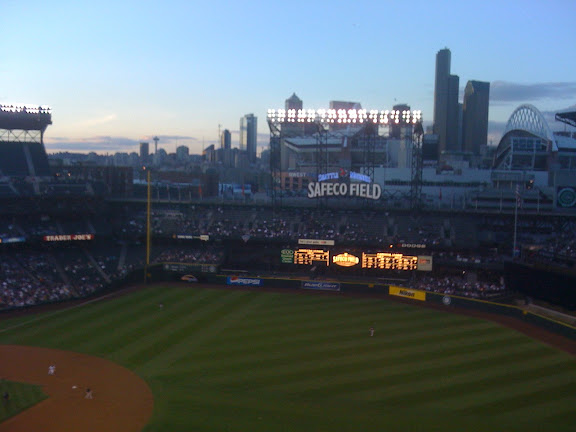 Mark and I enjoyed the game, even though the Mariners lost.