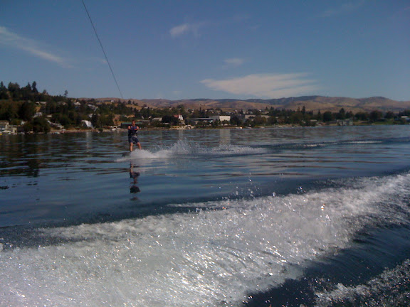 Nick wakeboarding