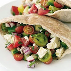 Greek Salad Pita Sandwiches