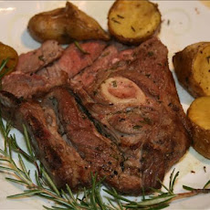 Grilled Shoulder Lamb Chops With Garlic-Rosemary Marinade