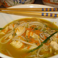 Ginger Vegetable Chicken Noodle Bowl