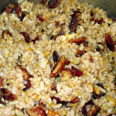 Pecan Rice Stuffing With Scallions
