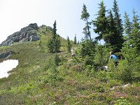 Negotiating the final part of the ridge