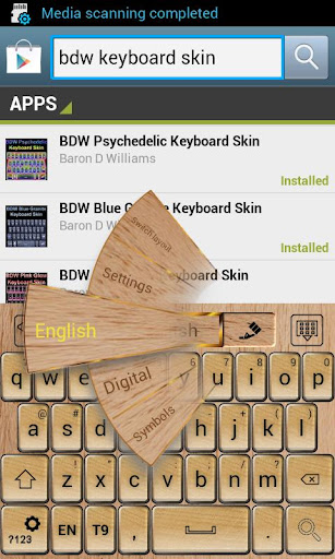 Word Tiles Go Keyboard Skin